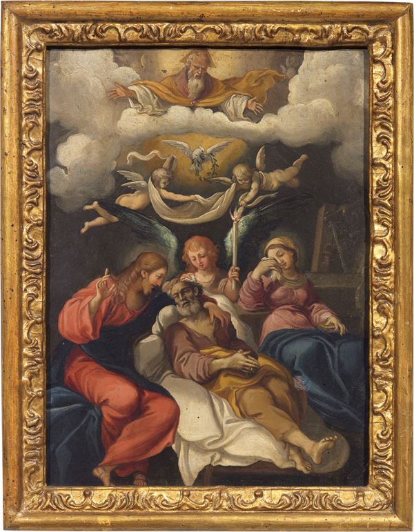 Scuola emiliana del XVII secolo - Transito di San Giuseppe