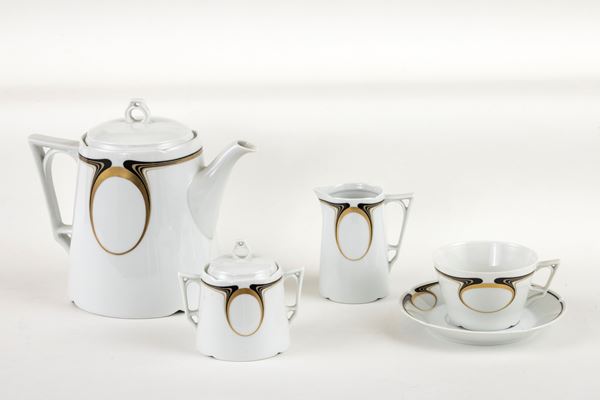 Servizio da tè in porcellana Fürstenberg  - Asta L'Arte della Tavola - Casa d'aste Farsettiarte