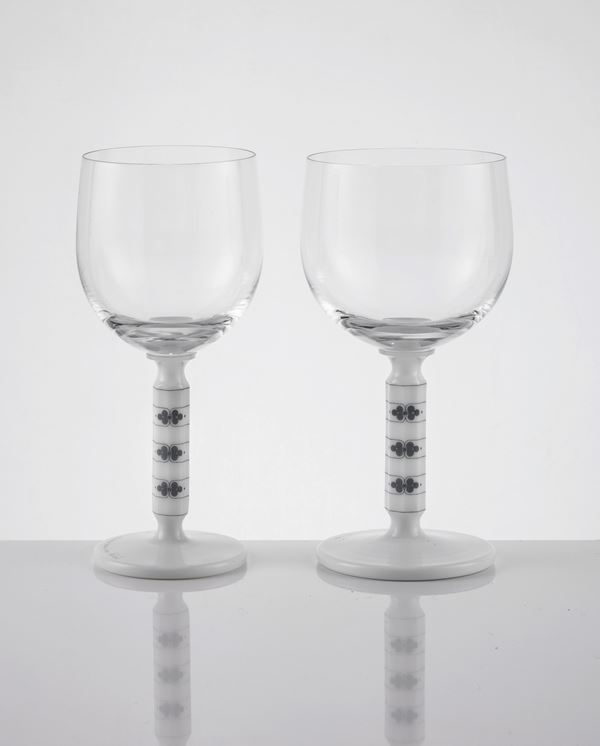 Servizio di bicchieri in vetro Rosenthal "Studio-line"  - Asta L'Arte della Tavola - Casa d'aste Farsettiarte