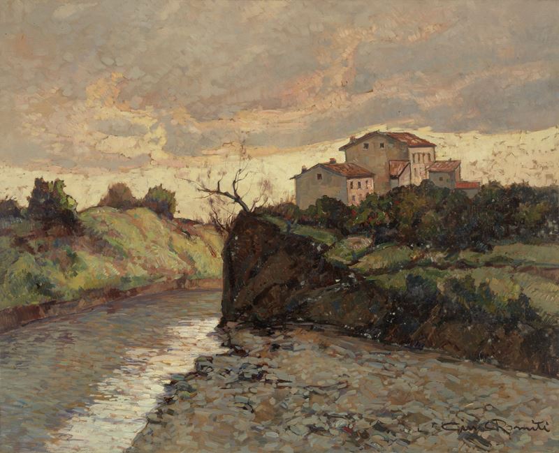 Gino Romiti - Tramonto sul Fiume