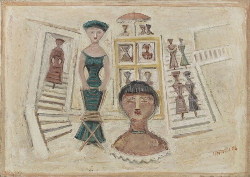 Massimo Campigli - Figure - Due Scalinate