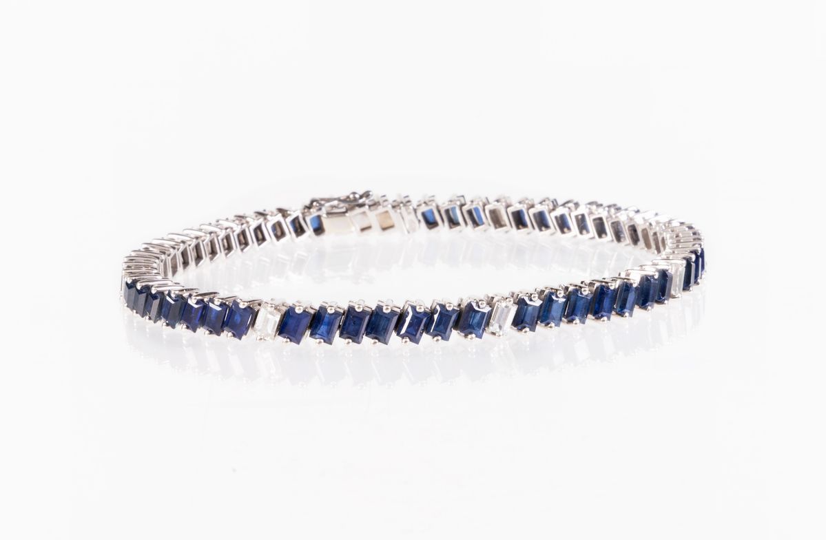 FANCIME Bracciale Tennis Con Pietra Portafortuna Peridoto - Placcato Oro 14K, Gioiello Donna Per Matrimonio O Compleanno