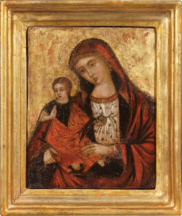 Scuola veneto-dalmata del XVI secolo - Madonna col Bambino