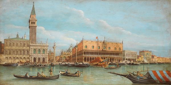 Ignoto fine XIX secolo - «Veduta di Palazzo Ducale a Venezia» e «Veduta della Chiesa della Salute a Venezia»