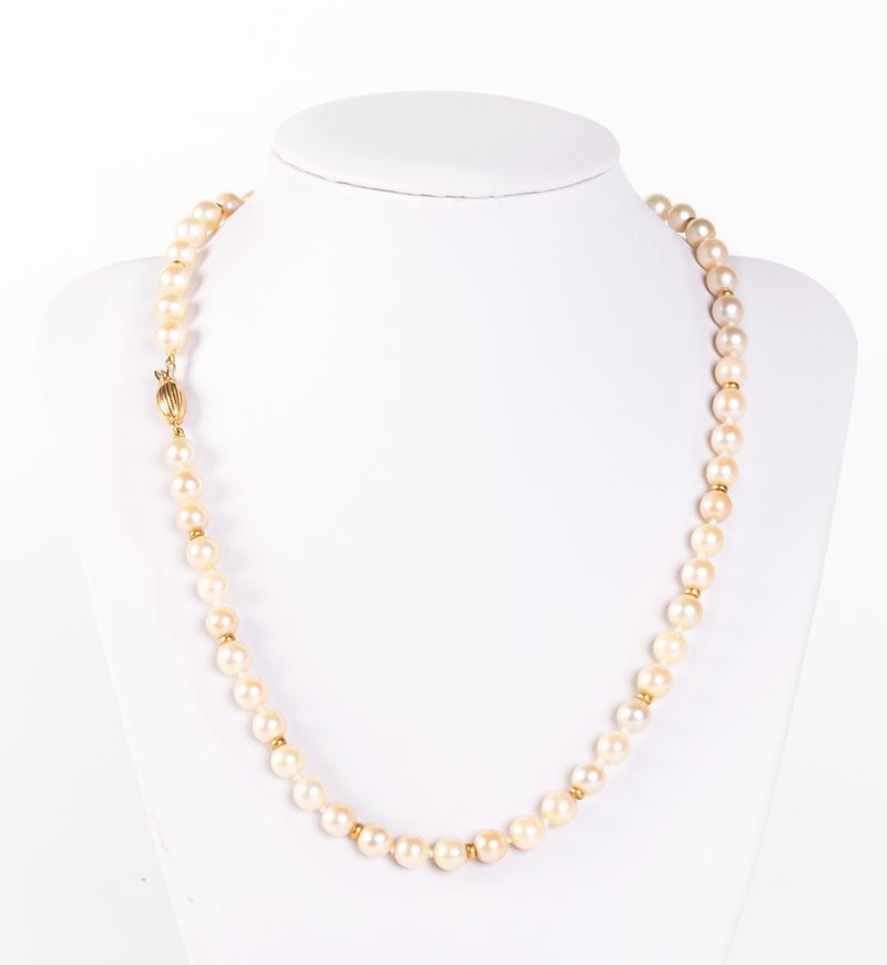 Collana di Perle Coltivate