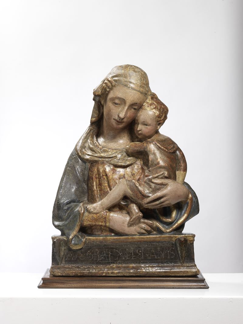 Scuola Toscana del XVI Secolo - Madonna Col Bambino