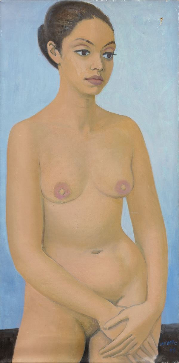 RAM (Ruggero Alfredo Michahelles) : Nudo di donna  (1959)  - Olio su tela - Auction XIX and XX Century Paintings and Sculptures - Casa d'aste Farsettiarte