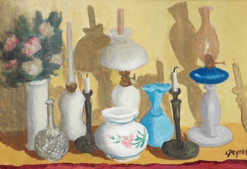 Guido Peyron - Vasi, Candelieri e Lumi sul Piano