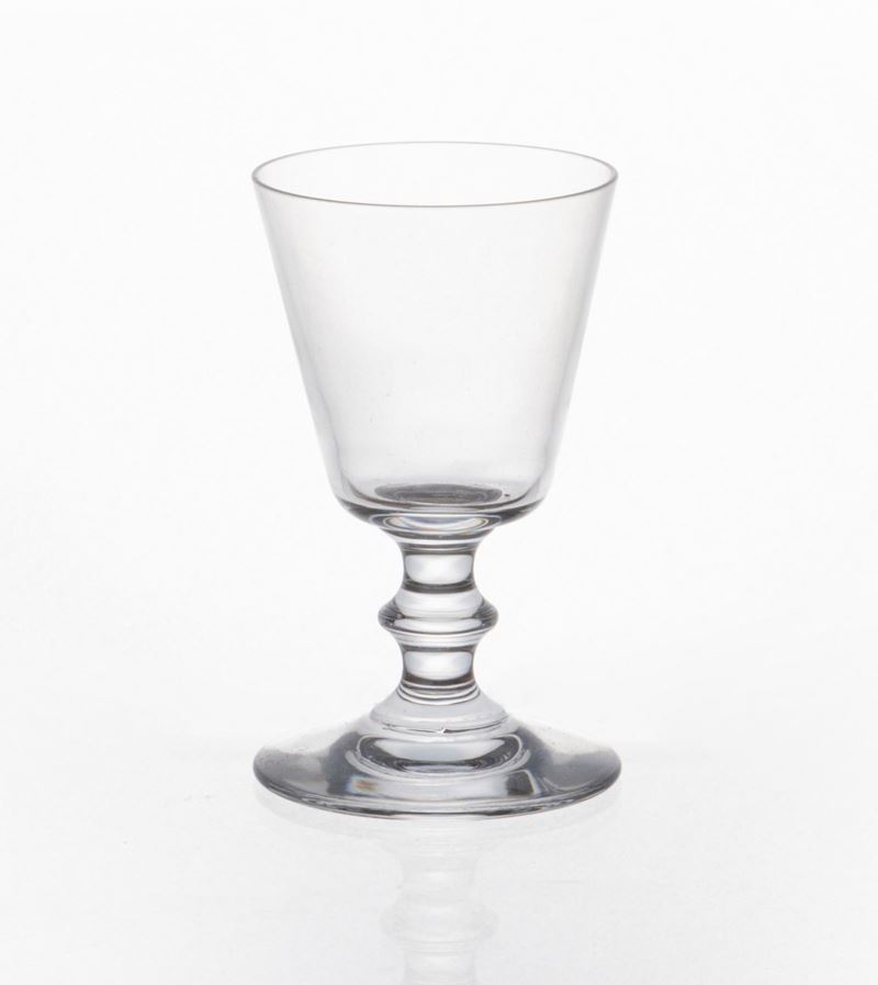 Sei Bicchieri da Liquore in Cristallo Trasparente Baccarat