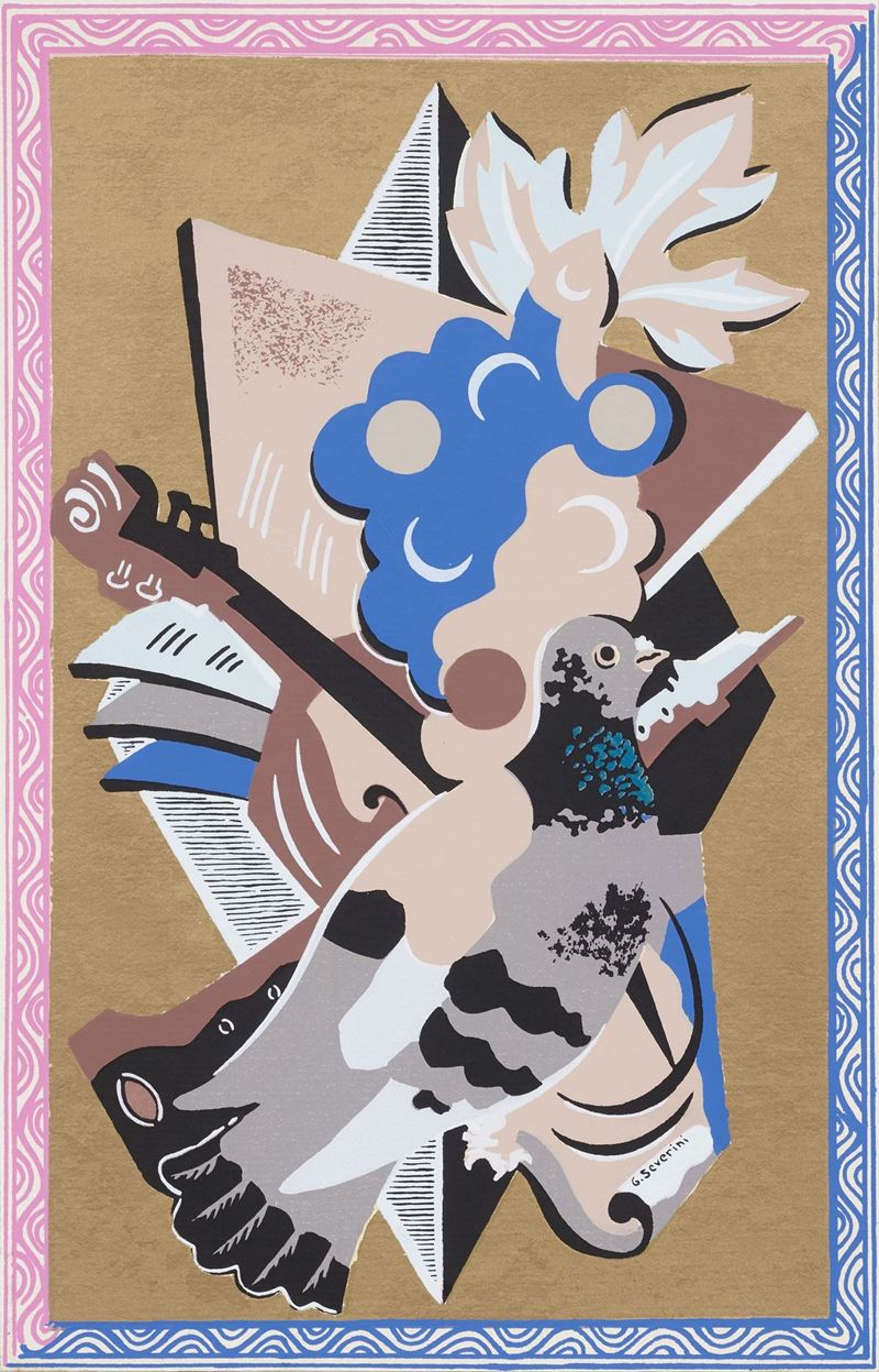 Gino Severini - Nature Morte Au Pigeon
