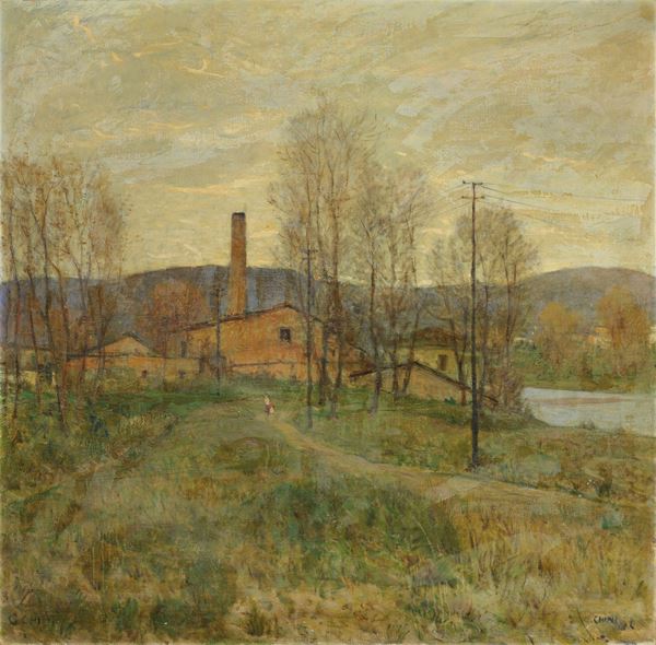 Galileo Chini - La fornace sull'Arno
