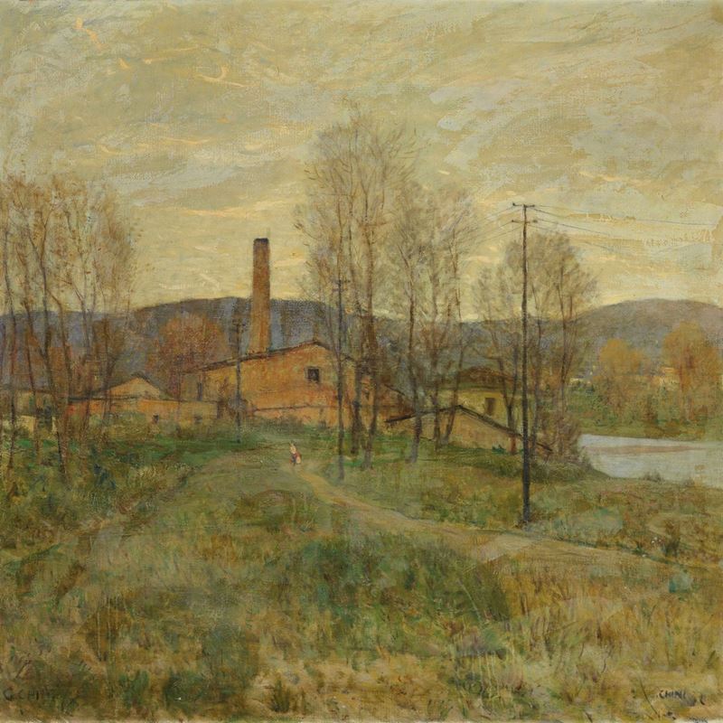 Galileo Chini - La Fornace Sull'arno