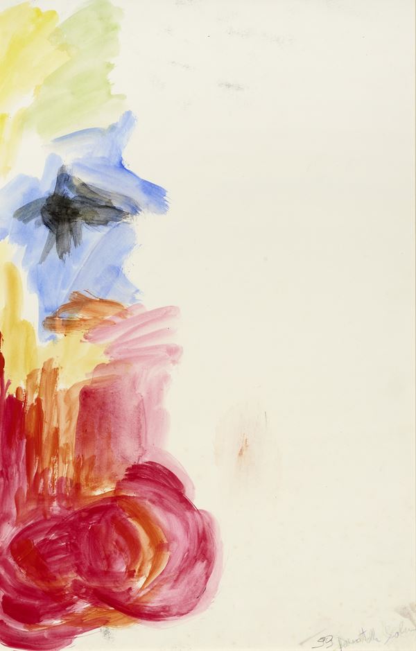 Donatella Scalesse : Senza titolo  (1999)  - Acrilico su carta - Auction Paintings, Drawings, Sculpures and Multiples - Casa d'aste Farsettiarte