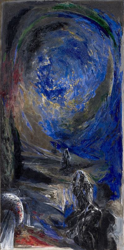 La via de' Sepolcri, olio su tela (1988)