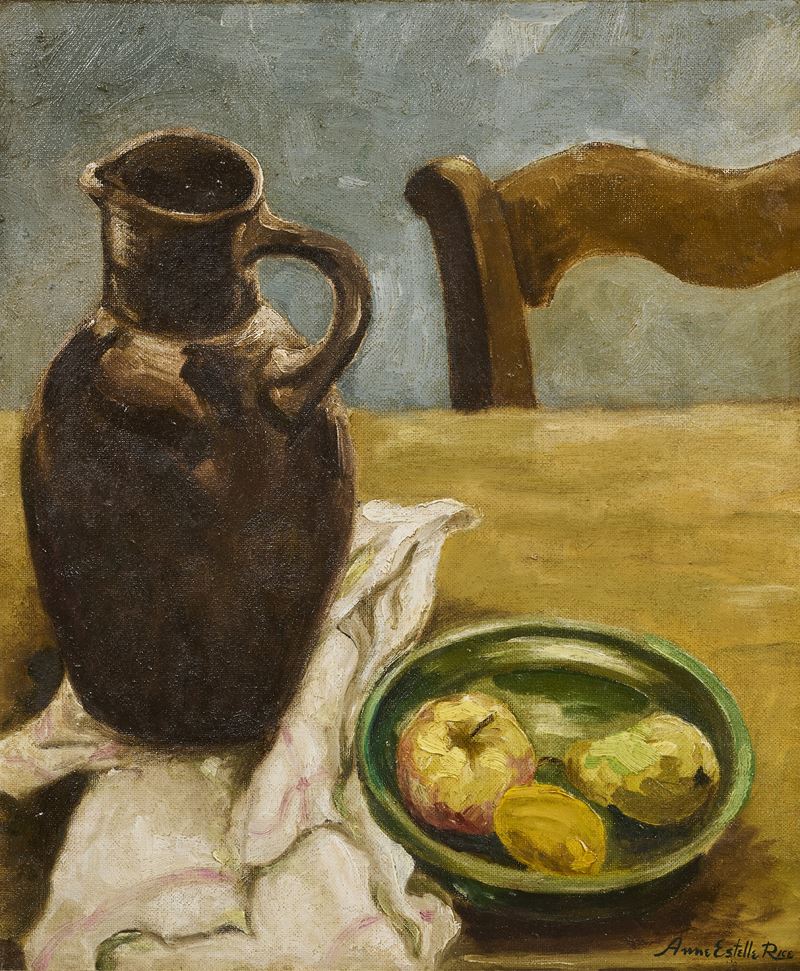 Anne Estelle Rice - Natura Morta con Brocca e Fruttiera