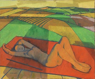 Nudo sul Paesaggio (nudo e Campi)