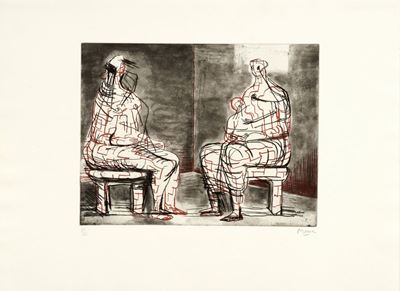 Two Seated Figures