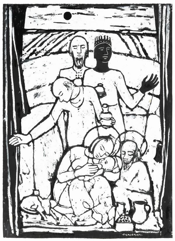 Felice Casorati - Natività con i Magi
