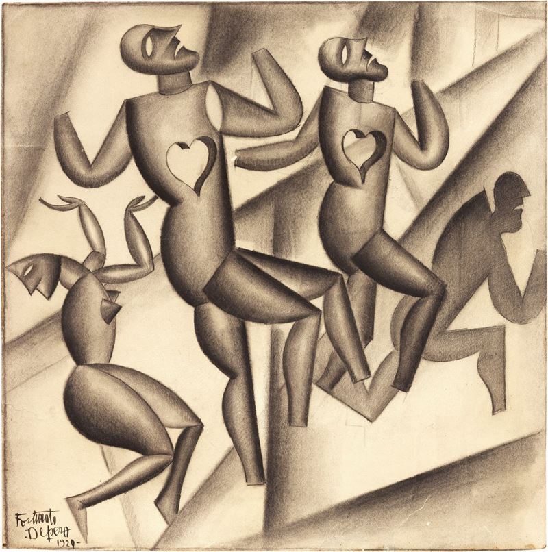 Fortunato Depero - Danzatori di Cuori