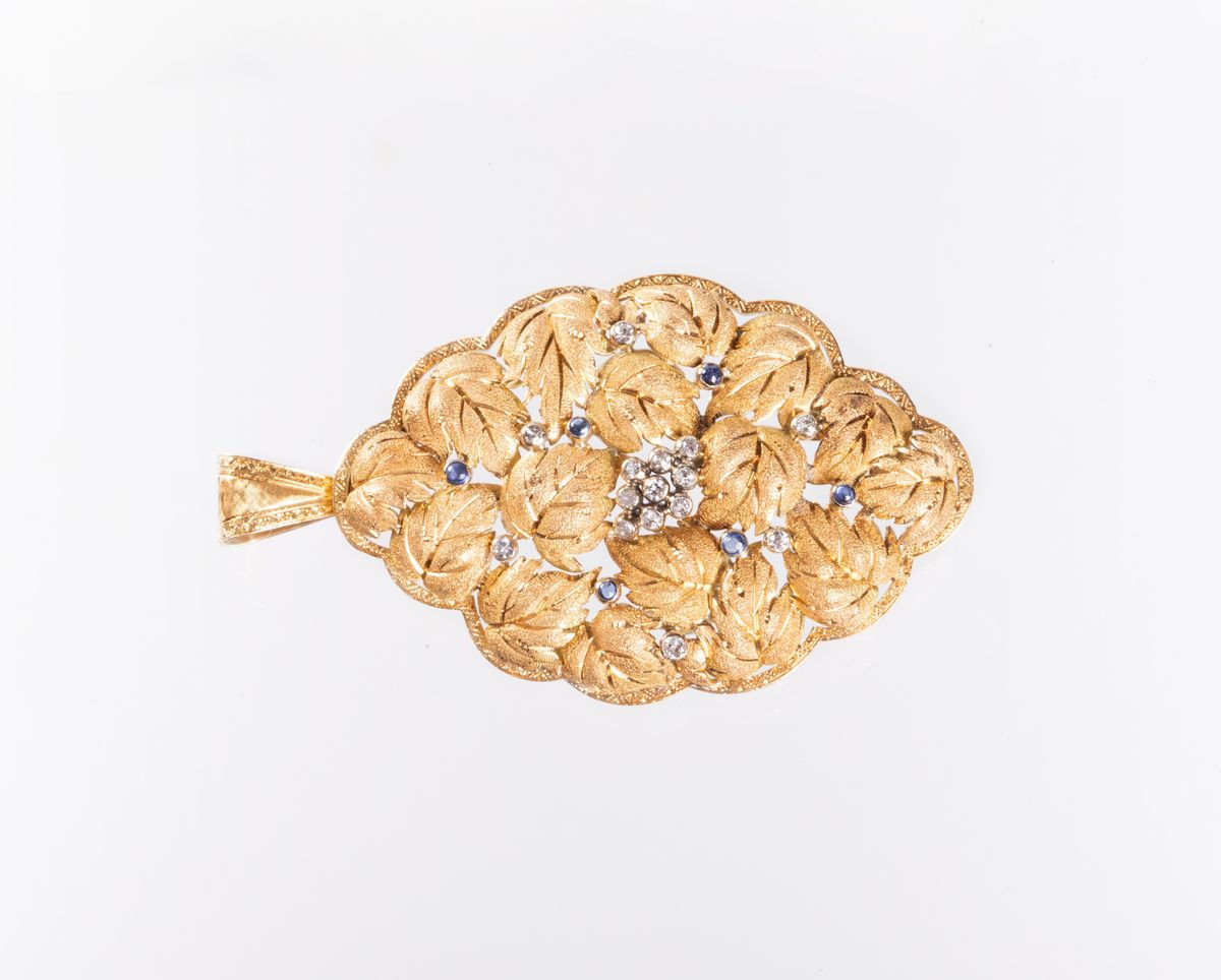 Bracciale e Pendente in Oro Giallo e Diamanti
