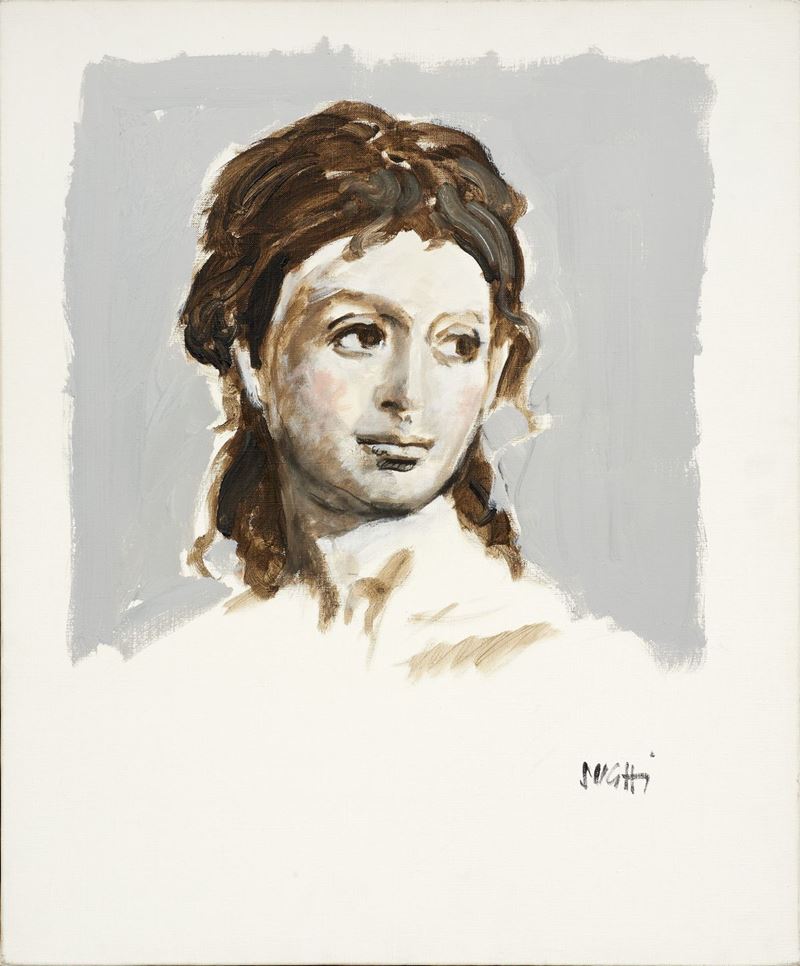 Alberto Sughi - Figura, olio su tela