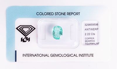 Tormalina "paraiba" Ovale