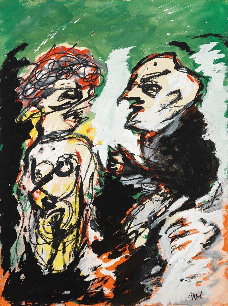 Karel Appel - Susanne in Her Bad