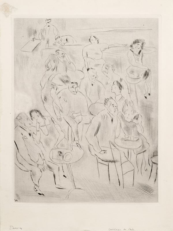 Julius Pascin : Au bal  ((1927))  - Puntasecca - Asta Parade I - Arte Contemporanea - Casa d'aste Farsettiarte