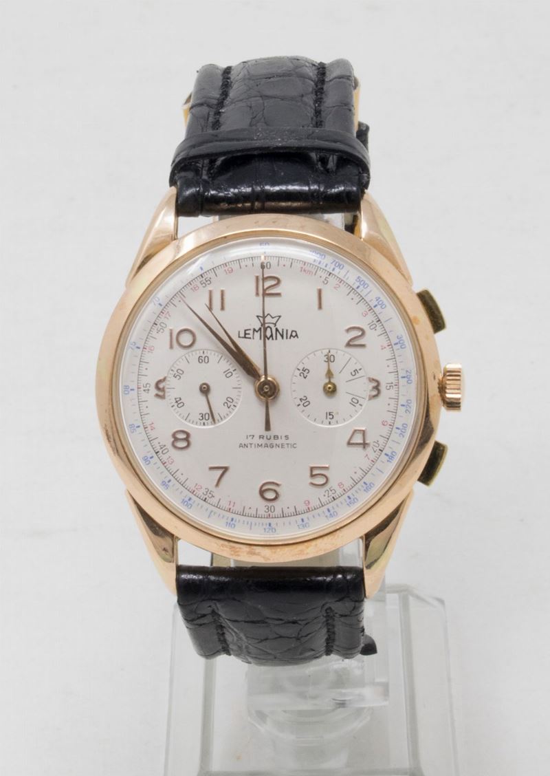 Lemania Cronografo Orologio da Polso, Anni Cinquanta