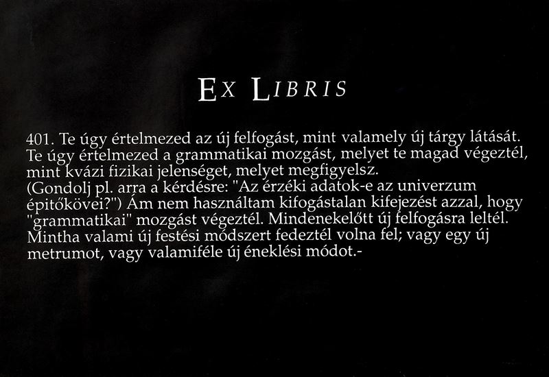 Joseph Kosuth - «Ex Libris - 401», «Ex Libris - 431» e «Ex Libris - 432», serigrafia, es. 32/100,...