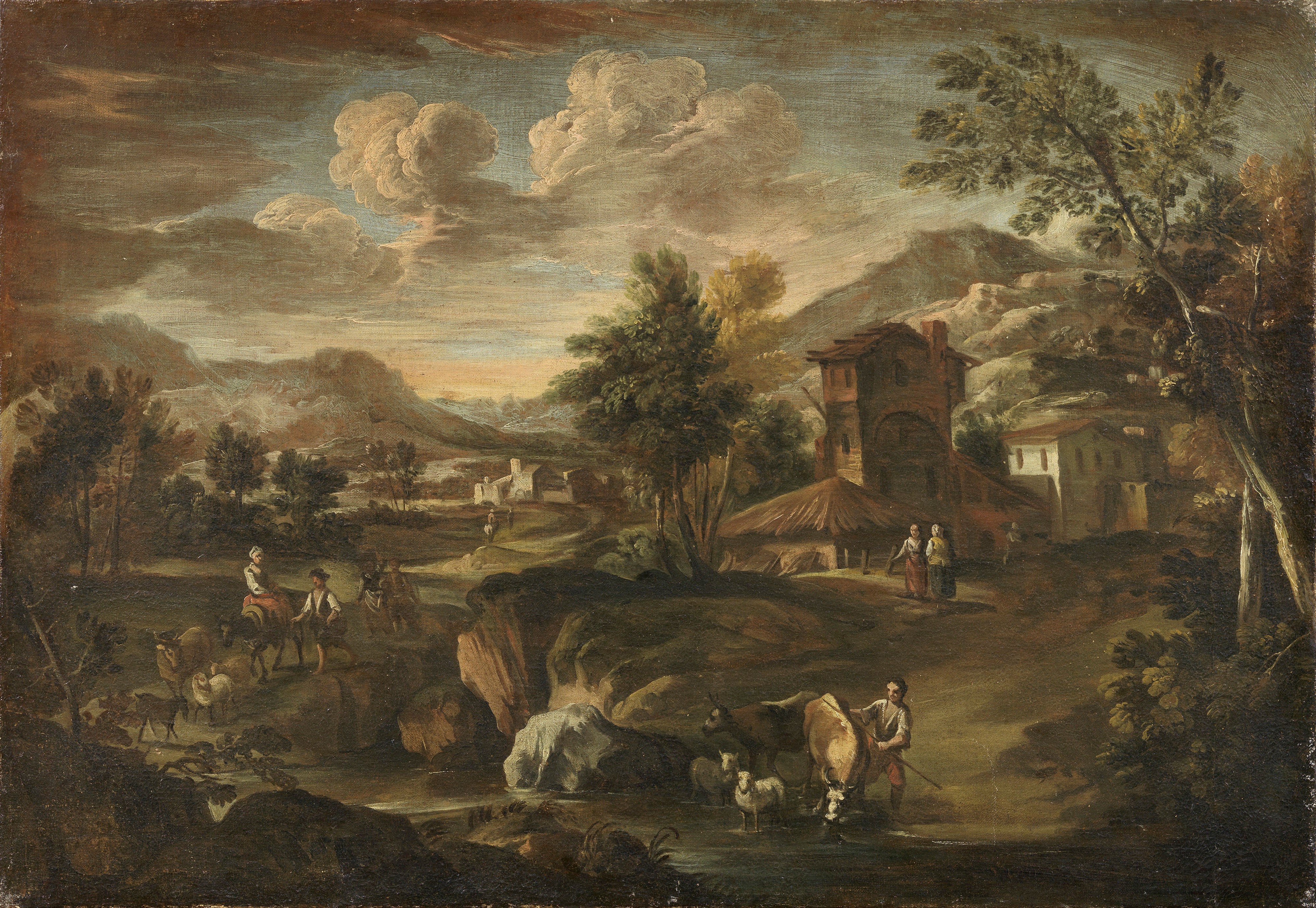 «Paesaggio fluviale con contadini e armenti» e «Paesaggio fluviale con viaggiatori e gregge»