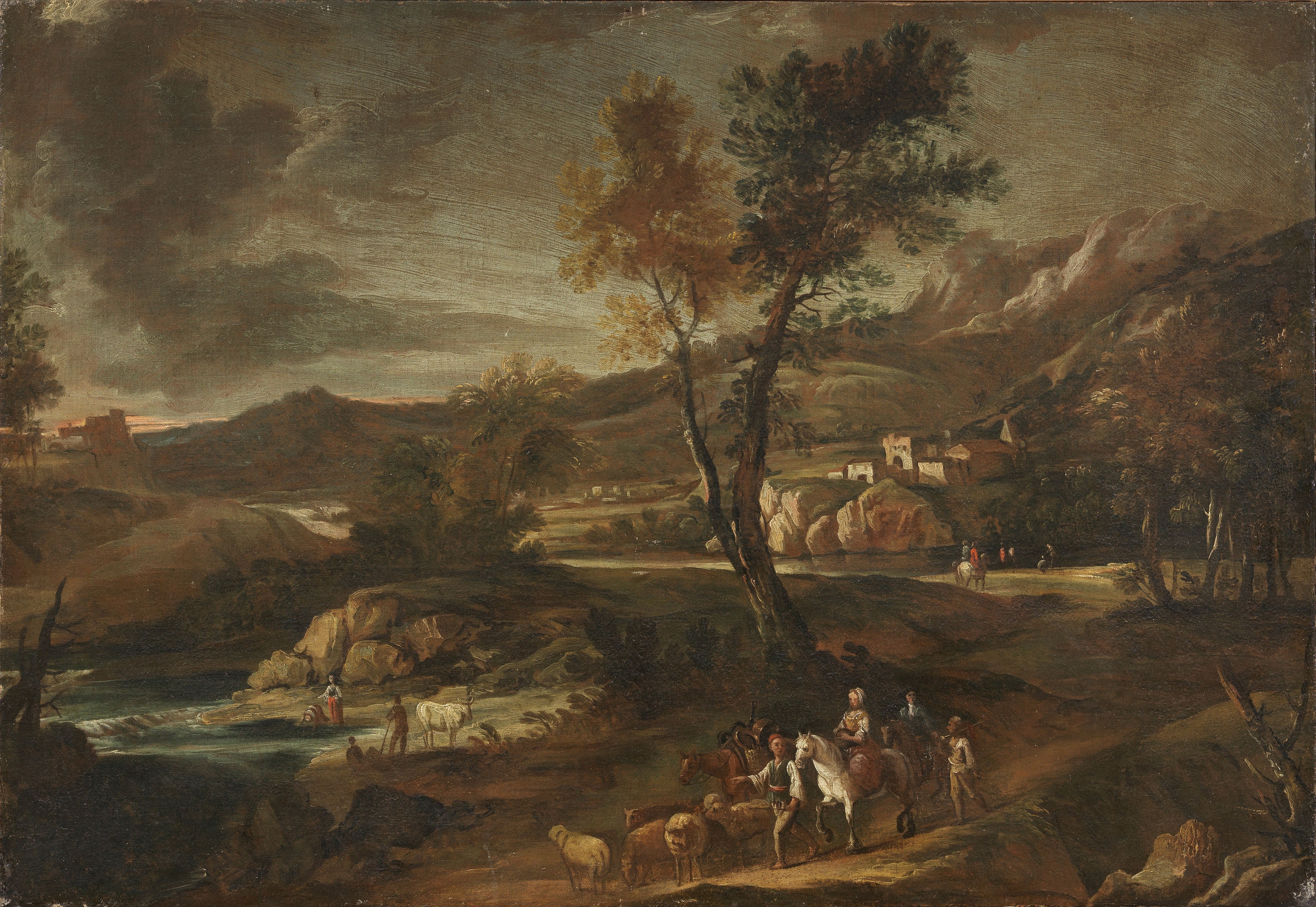 «Paesaggio fluviale con contadini e armenti» e «Paesaggio fluviale con viaggiatori e gregge»