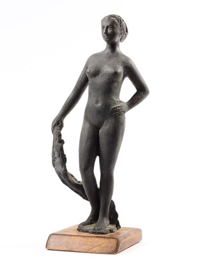 Nudo Femminile con Panno