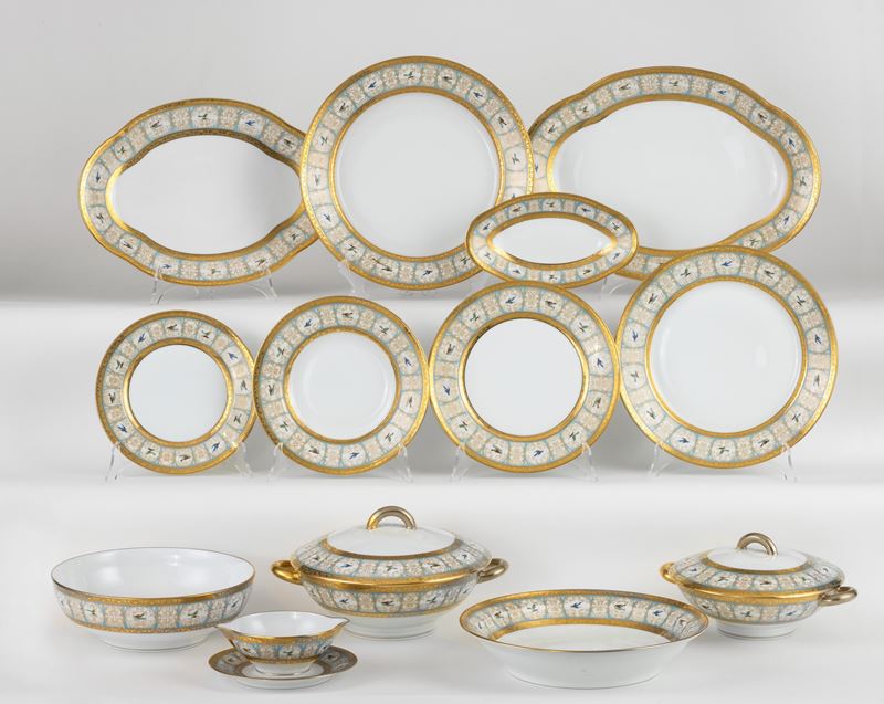 Servizio da Tavola in Porcellana Limoges 'haviland Bengalis'
