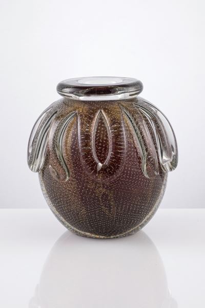 Vaso Murano in Vetro Sommerso