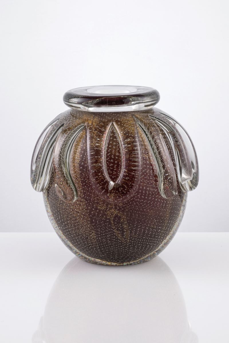 Vaso Murano in Vetro Sommerso