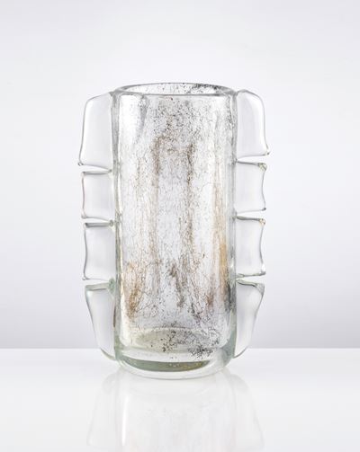 Vaso Murano "crepuscolo" in Vetro Opalescente