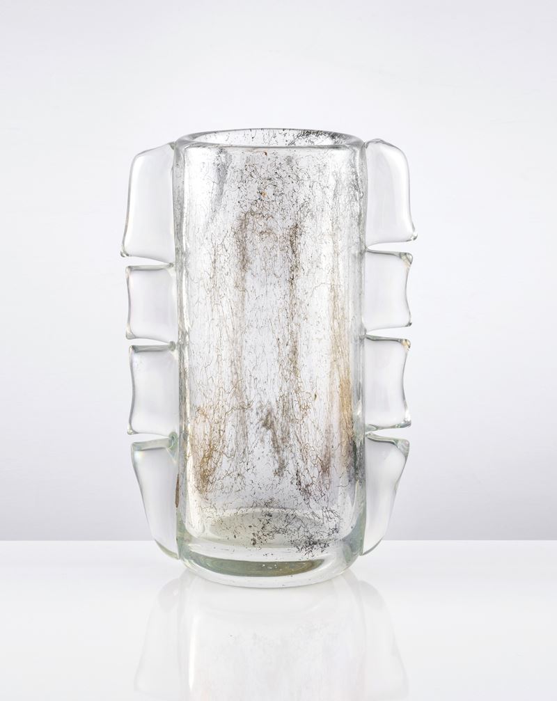 Vaso Murano "crepuscolo" in Vetro Opalescente