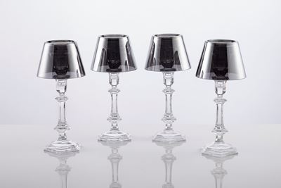 Quattro Candelieri in Cristallo Baccarat 'harcourt My Fire'