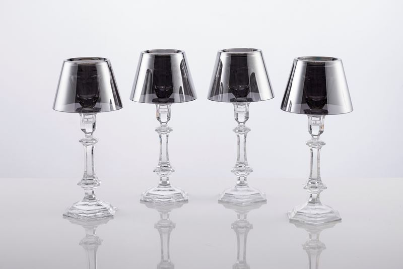 Quattro Candelieri in Cristallo Baccarat 'harcourt My Fire'