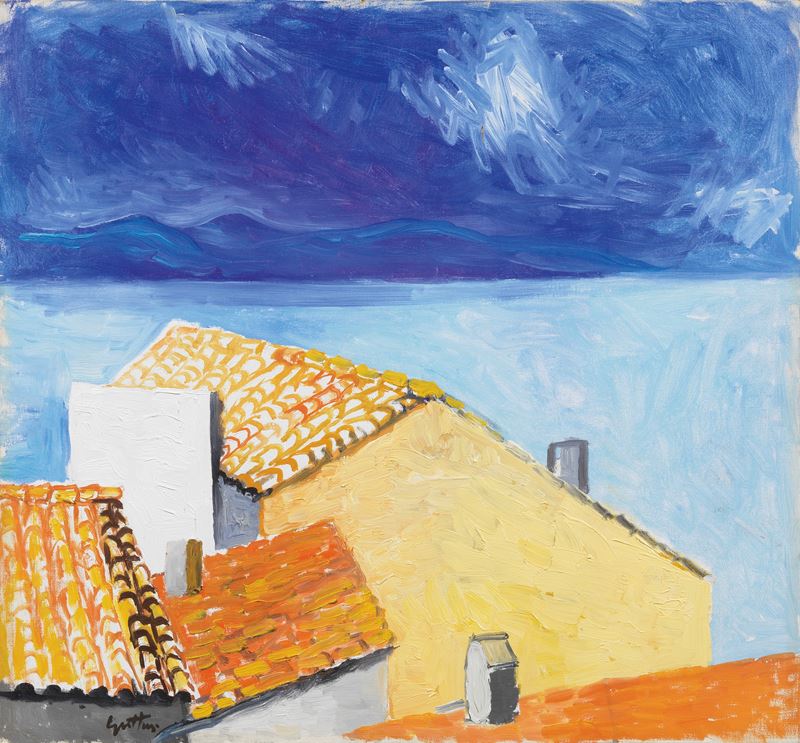 Renato Guttuso - Case al Mare in Sicilia