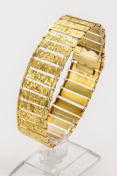 Bracciale a Maglie in Oro Giallo