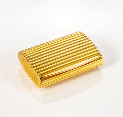 Portapillole Rettangolare in Oro Giallo