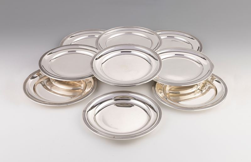 Nove Piatti in Argento