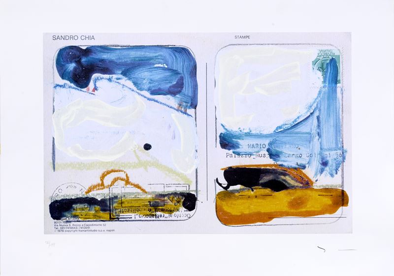 Mario Schifano - Doppio Paesaggio Anemico
