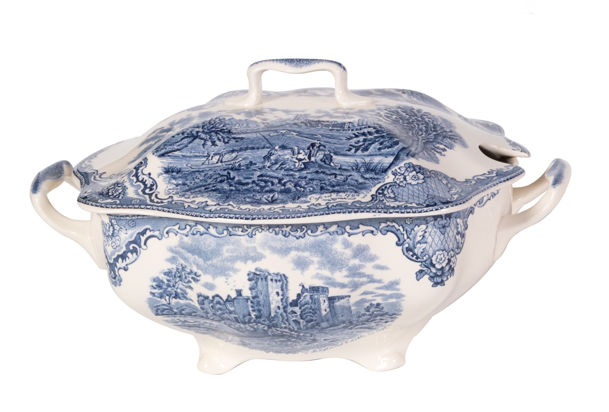 Coppia di Zuppiere Ovoidali in Ceramica
