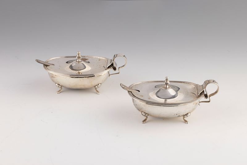 Coppia di Formaggiere in Argento
