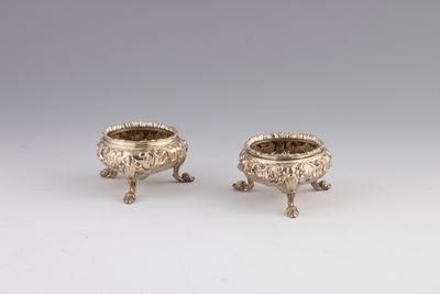 Coppia di Saliere in Argento