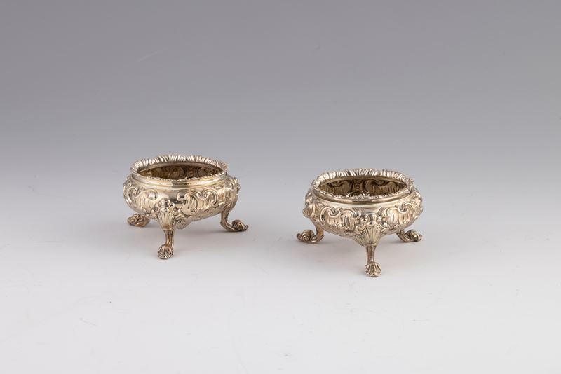 Coppia di Saliere in Argento