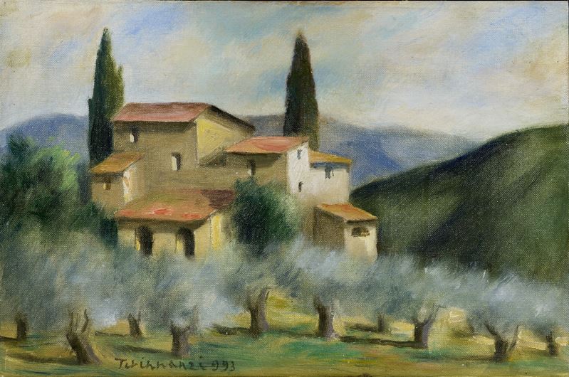 Nino Tirinnanzi - Paesaggio con Casolare